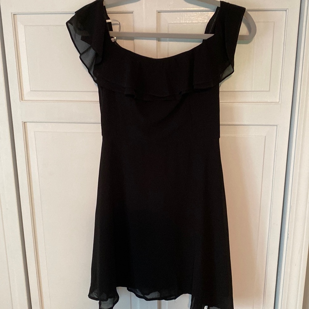 Lulus Black Off the Shoulder Dress